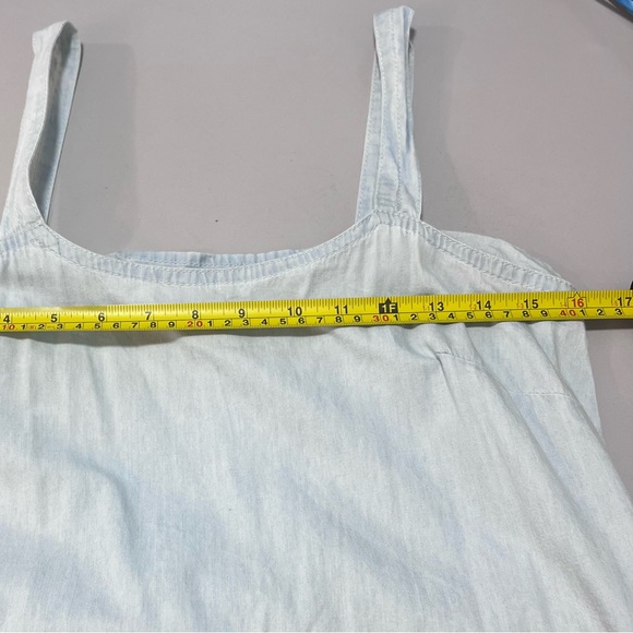 Tuckernuck Pomander Place Chambray Lola Midi Tank Dress, Blue, Tiered, XS - Picture 3 of 11